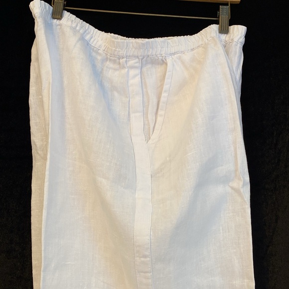 Chico’s woman’s 100% linen capris pants, size Chico’s 3 - Picture 2 of 8